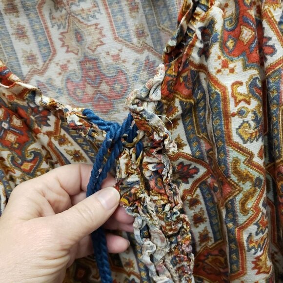 Sundance Beauties Grand Top Womens Size M Floral Mixed Print - Picture 7 of 16